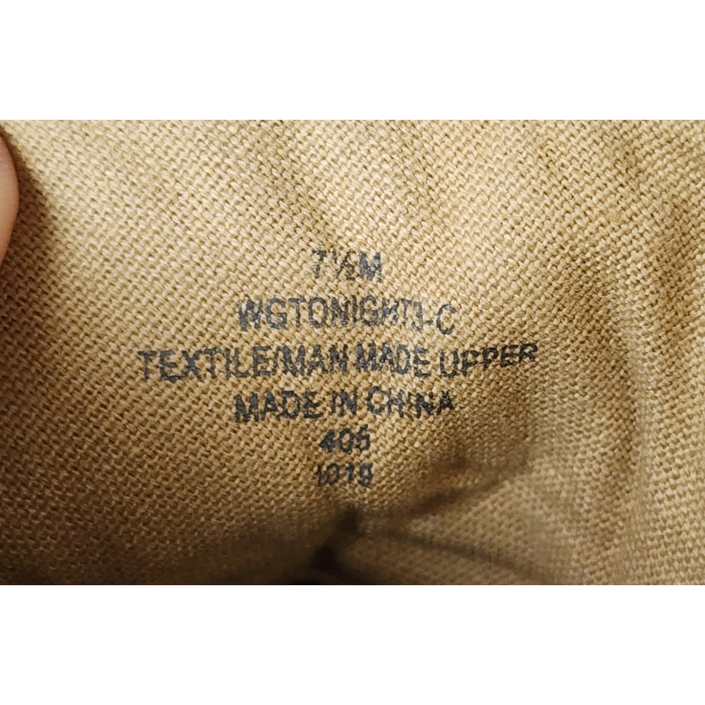 Guess Women's WGTONIGHT3 High Top Sneakers Beige Brown and Gold Glitter - Picture 9 of 9